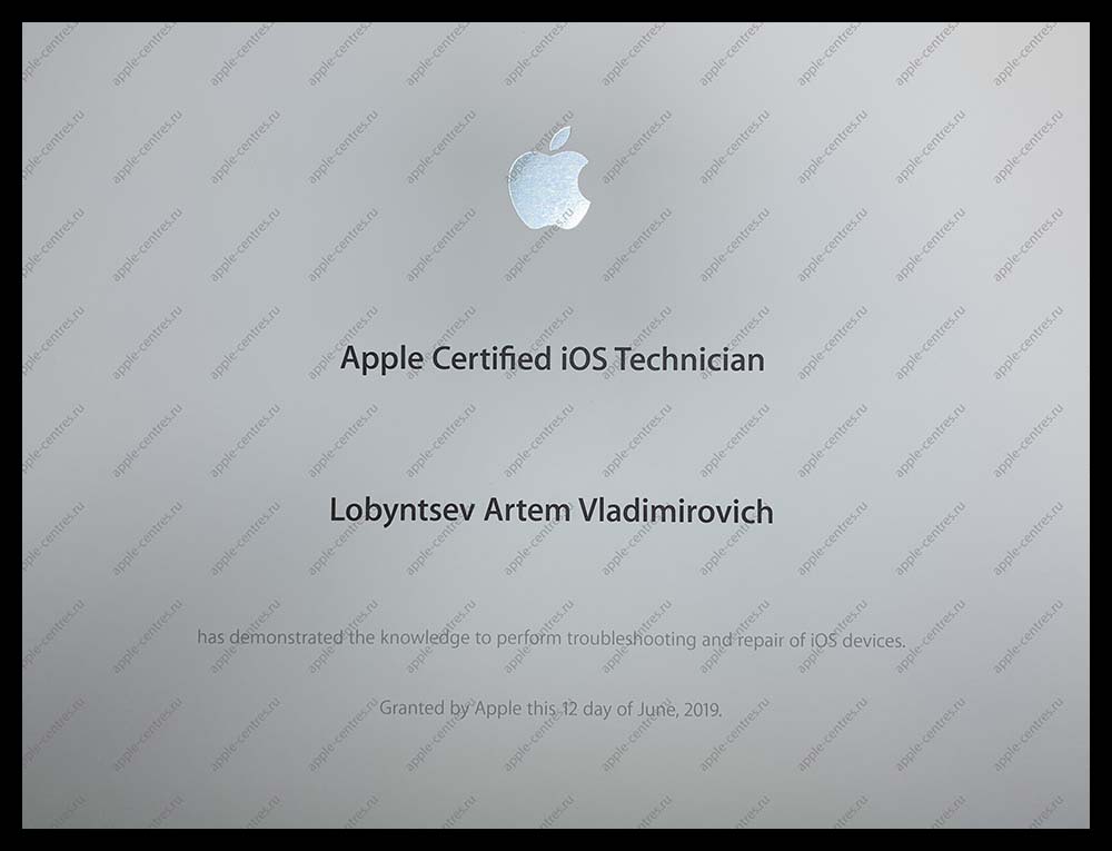 Сертифицированный сервис Apple техник
